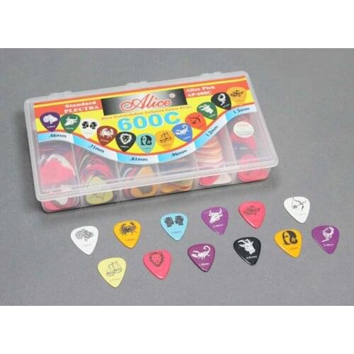 600C Box-packed Celluloid Constellation Acoustic Electric Guitar Bass Picks Standard Plectra 0.46/0.71/0.81/0.96/1.20/1.50 mm