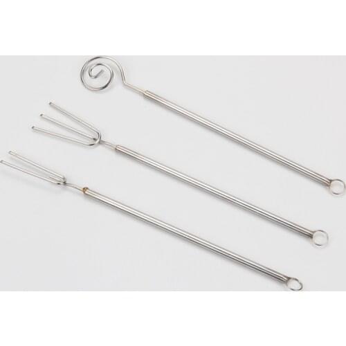 8set/lot)Free Shipping MRF High Quality 3pcs Chocolate Dipping Forks set