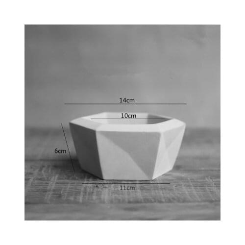 Big Concrete Flower Pot Silicone Mold DIY Ceramic Clay bonsai Container Mould Creative Gardening Lanscape Pot molds
