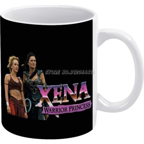Xena & Olympia Coffee Mugs Ceramic Personalized Mugs 11 Oz White Mug Tea Milk Cup Drinkware Travel Mug Xena Tv Serie Fight God O