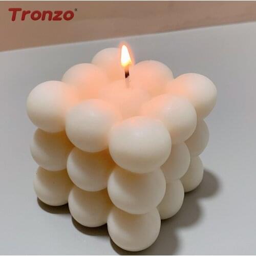 Tronzo Round Magic Cube Candle Soy Wax scented Candle Home Fragrance Geometric Modeling Home Party Decoration Candle