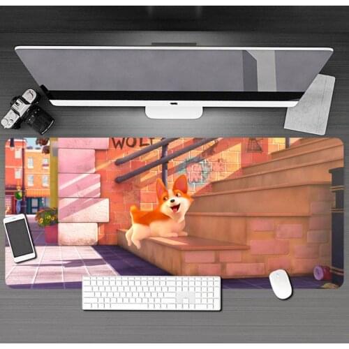 Cute Mouse Pad Comtuper Desk Mat Large XXL Mousepad Kawaii Gaming Accessoroes Laptop Gamer Keyboard MacBook Waterproof Maus Mat