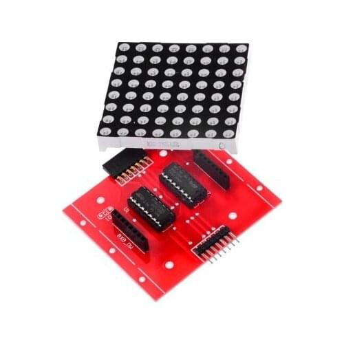 8X8 dot matrix driver module Arbitrarily connected (without dot matrix) Suitable for Arduino microcontroller development