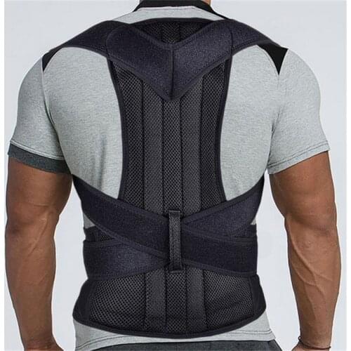 Male Female Adjustable Posture Corrector Corset Back Brace Lumbar Support Straight Corrector de espalda Belt S-XXL