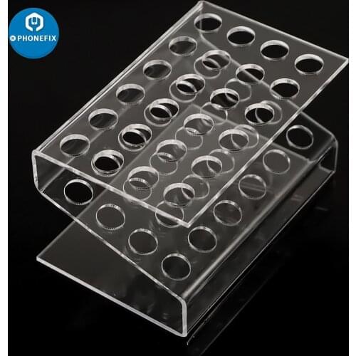 Screwdriver Storage Box Acrylic Tool Box Electronics Components Parts Storage Box Mobile Phone Repair Tools Kit Holder Platform