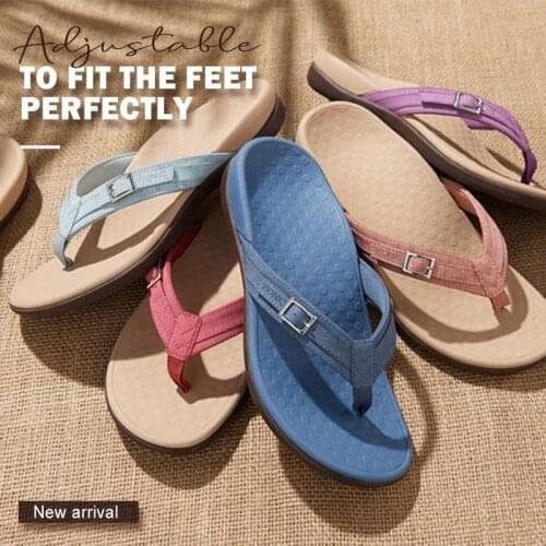 Women Summer Slipper Fashion Beach Female Flip Slip Casual Flat Slides Ladies Sandals Outdoor orthopedic slippers DropShipping