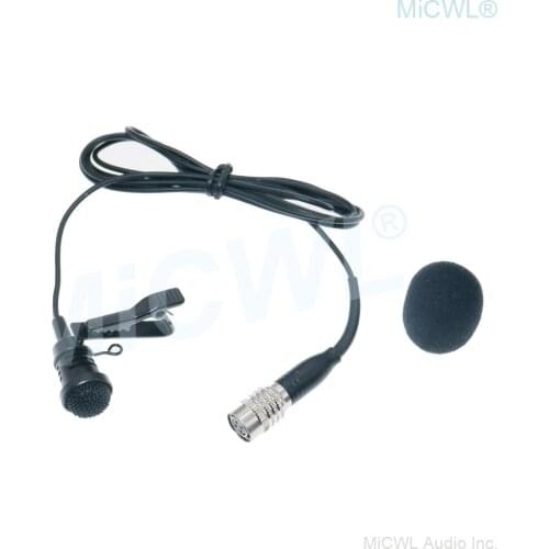 Hight Quality Cardioid Microphone For Audio-Technica Wireless BeltPack Lavalier Lapel Mics Hirose 4Pin Plug