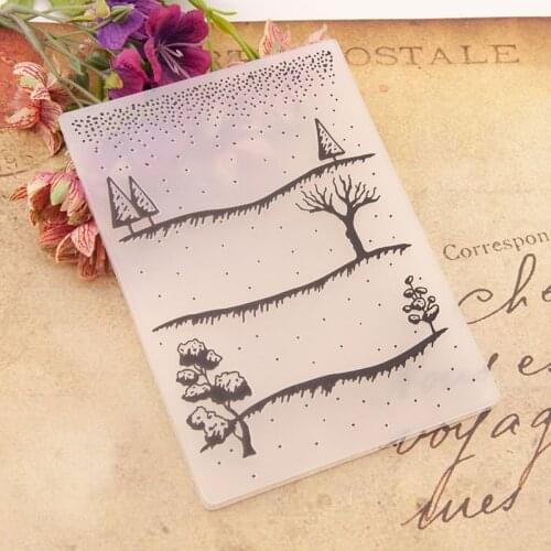 ZFPARTY Snow Plastic Embossing Folders for DIY Scrapbooking Paper Craft/Card Making Decoration Supplies
