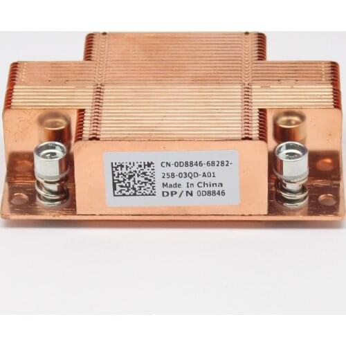0D8846 CN-0D8846 CPU Cooler for Dell Poweredge M620 Blade Server Copper Heatsink