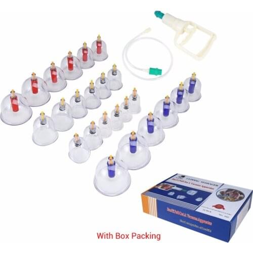 12/24 pcs/set Silicone Vacuum Cupping Massager Moisture Absorber Anti Cellulite Family Body Relax Healthy Massage Helper NEW HOT