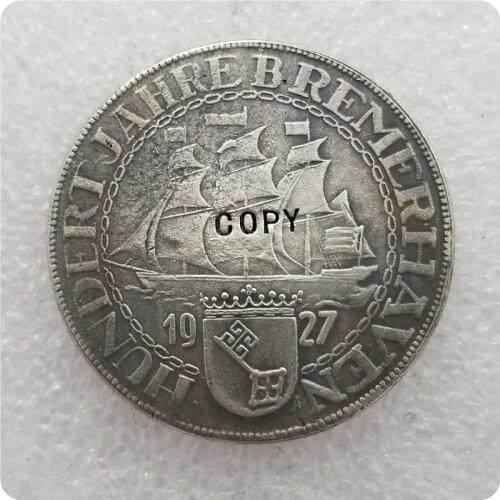 1927-A Berlin Mint Germany 5 Marks Coin COPY