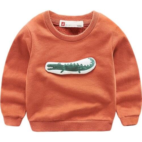 2019 Autumn Kids hoodies sweatshirts cotton Cartoon 3D Lion crocodile Animal boy girl Sweater toddler coat tops Children clothes