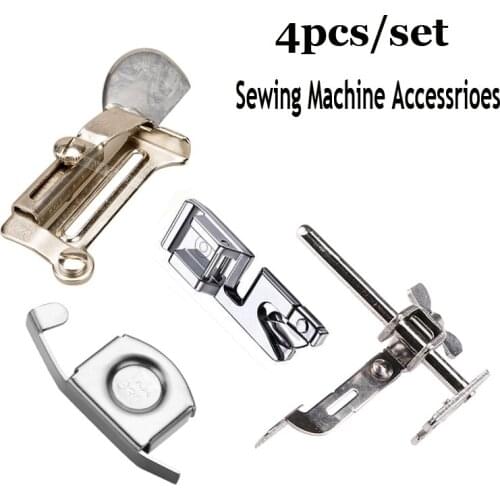 4pcs Universal Household Sewing Presser Machine Accessories Knitting Machine Parts Press Feet Foot Set Magnet Sewing Tools