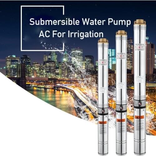 400w 40m Lift 220v50hz Deep Well Pump Submersible Water Pump AC For Irrigation