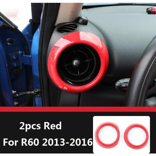 ABS Car Interior Door Handle Bowls Cover Trim Left Right Side Air Outlet Cover Sticker for Mini Cooper Countryman R60 2013 -2016