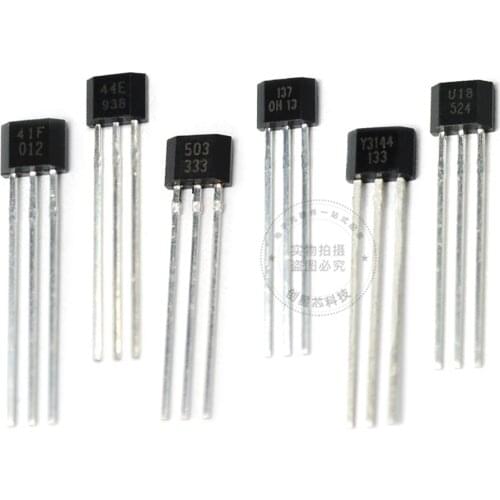 10PCS Hall Sensor Brushless Electric Motor A3144E Y3144 SH41 AH3503 OH137 US1881 TO92UA