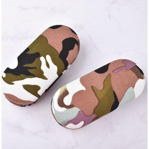 Creative Dual Use Camouflage Unisex Glasses Case Handmade 2 In 1 Double Layer Box Multi-purpose Portable Contact Lens Boxes
