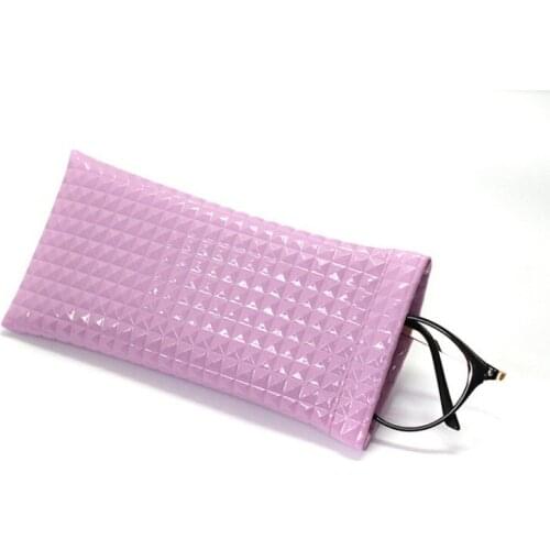 Simple Portable Eyewear Cases Sunglasses Bags PU Leather Glasses Case Pouch Mobile Phone Wallet Eyewear Bag Glasses Storege Case