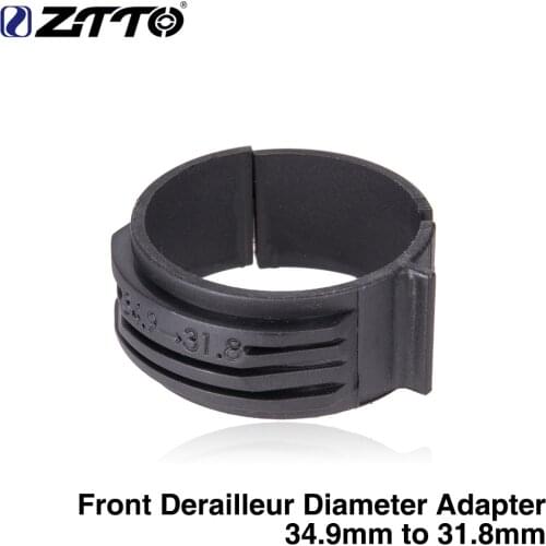 ZTTO Bicycle Parts MTB Road Bike Bicycle Front Derailleur Diameter Adapter Ring Adjustable Sleeve 34.9mm to 31.8mm