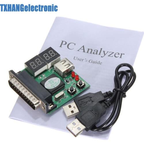 Powerful 4-Digit PC Analyzer Diagnostic Motherboard Tester USB Post Test Card