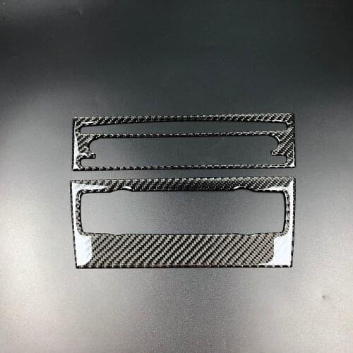 For BMW e90 Carbon Fiber Strip Air Conditioning CD Panel Decorative Cover Trim Auto Interior Accessories Car Styling 3D Sticker