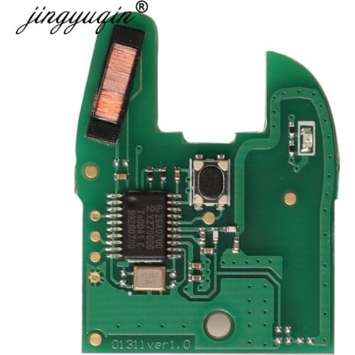 Jingyuqin 434Mhz ID46 pcf7946 1 Button Remote Car Key Electronic Circuit Board Fob for Renault Twingo Clio Kangoo Master