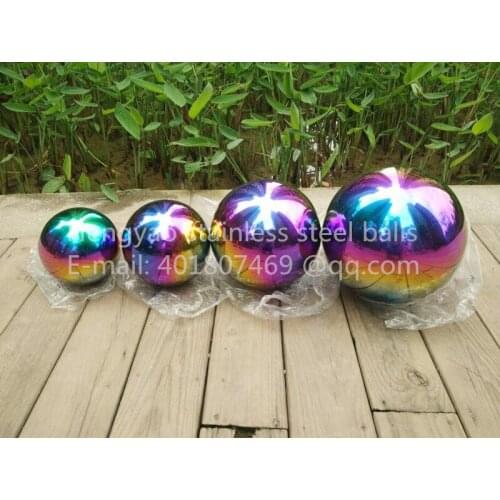 Multi-color ball Dia 200mm 20cm stainless steel hollow ball seamless fine Sphere Home Yard Swimming Pool Decoration Ornaments