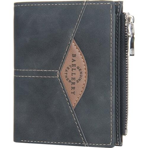 Men, wallet, short, vertical, multi-card slot, wallet, youth, fashion, buckle, zipper, wallet, coin purse, new style