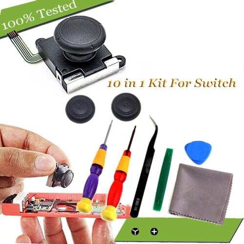1 set 3D Analog Joystick Thumb Sticks Replacements for Nintendo Switch Joy Con Controller Repair Accessories Tools