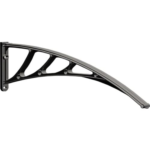 Outdoor Balcony Awning Support Bracket Door Window Eaves Awning Holder (Black)