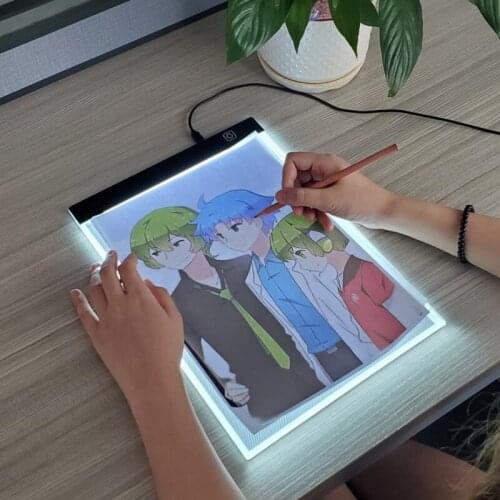 A4 Level Dimmable Led Drawing Copy Pad Board Childrens Toy Painting Educational Kids Grow Playmates Creative Gifts For Children