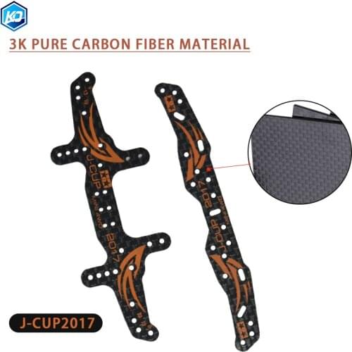 J-CUP Carbon Fiber Front/Rear Plate 2017/2018/2019 For Tamiya MINI 4WD Toy Car Model Parts