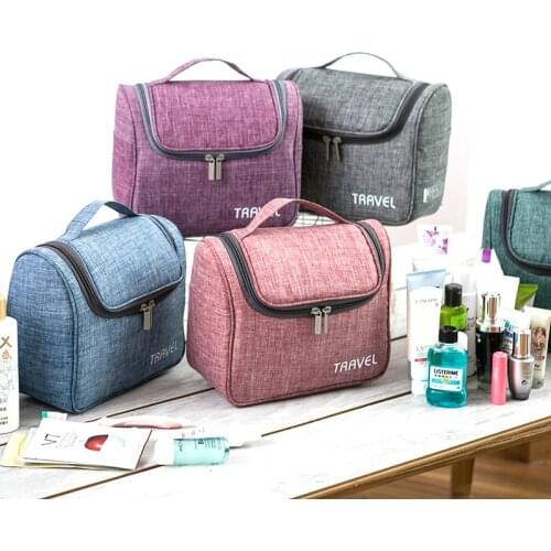 Portable Multifunction Organizer Big Capacity Waterproof Portable Cosmetic Bag Man Women Travel Necessity Toiletry Makeup Bag