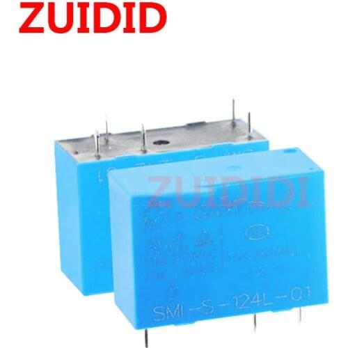 Relay SMI-S-124L SMI-24VDC-SL-C HRMH-S-DC24V-C 5PINS 112L 124L 105LM 112LM 124LM 5V 12V 10A 5pin SMI HRMH