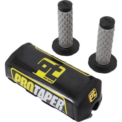 Handle Grips With Handlebar Pad Fat Bar Chest Protector Motocross Fit Pro Taper 1-1/8 handle bar Motorcycle Dirt Bike Pit Bike