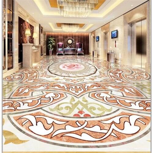 Beibehang Custom floor decoration painting 3d marble tile parquet tile floor 3d paste self adhesive floor painting 3d wallpaper