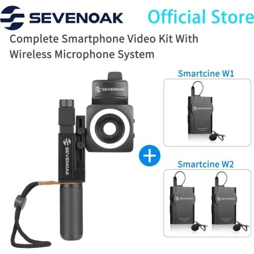 Sevenoak SmartCine W1/W2 Complete Smartphone Video Kit With Wireless Microphone System for Interviewing ENG/EFP Film Making
