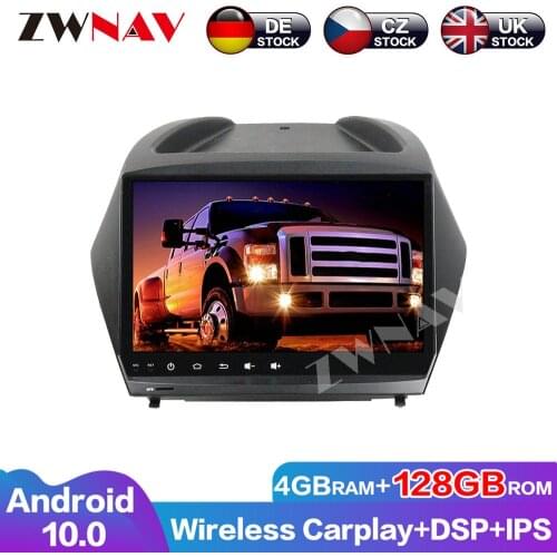 Stereo Multimedia Audio Navigation Android10 128G Car GPS DVD Player Auto Radio DSP For Hyundai IX35 Head Unit
