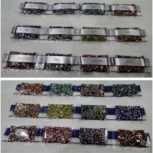 Super Shine New Crystal Square Drills 21colors 2000pcs each color For DIY Diamond Painting
