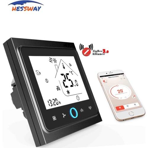 TUYA WIFI zigbee temperature thermostat control for Central air conditioning adjustable cooling heating google home