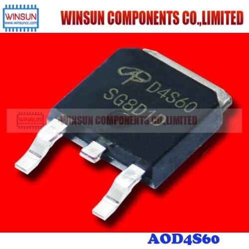 10pcs/lot AOD4S60 D4S60 4A/600V TO-252 new original