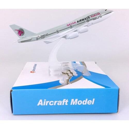 16CM 1:400 Scale 747 B747-400 model Air QATAR Airways airplane with base alloy aircraft plane collectible display toy model