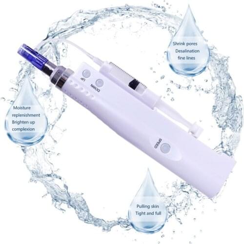 2 In 1 Use Meso Guns Derma Pen Injection Facial Treatment Machine Portable Smart Injector Water Mesotherapy Hydra Injector