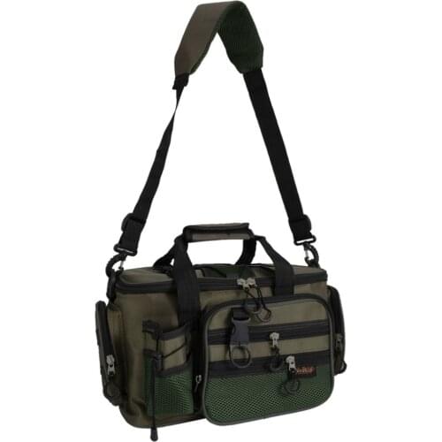 2018 Multifunction Canvas Fishing Bag Large Capacity Lure Fishing Tackle Pack Outdoor Shoulder Bags Fish Finder Drop Shipping