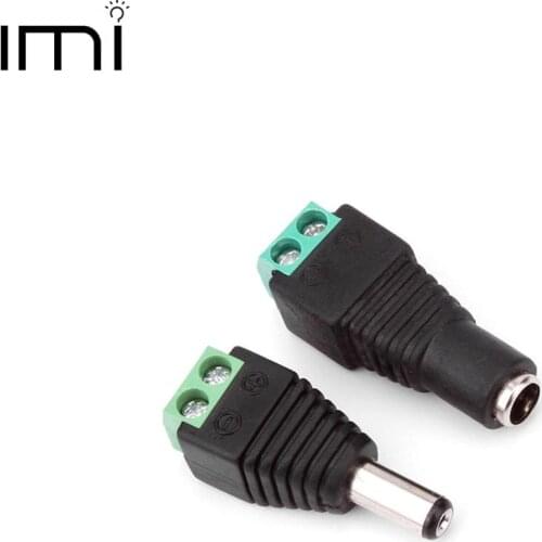 5Pcs DC Power Plug Connector LED Strip Adapter Male Female Free Welding for LED Strip Light 5050 2835