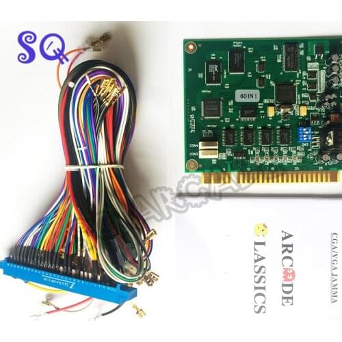 60 in 1 jamma game pcb jamma looms 28P CRT VGA Classical Game PCB for Cocktail Arcade Machine or Up Right arcade game machine