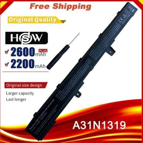 HSW Laptop Battery A41N1308 A31N1319 0B110-00250100 X551M For Asus X451 X551 X451C X451CA X551C X551CA Series Free shipping