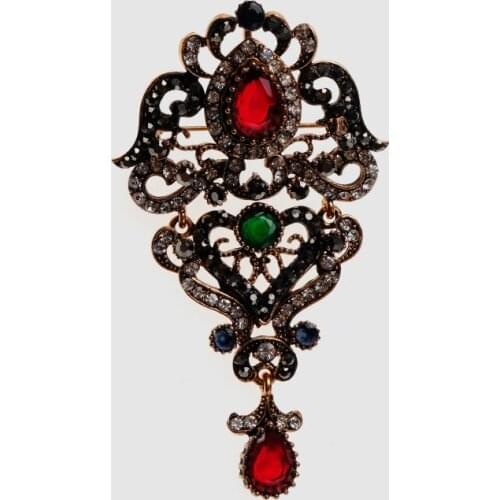 Amorita boutique design vintage flower brooches