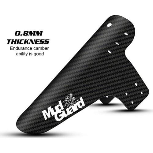 2 Types Bicycle Cycling Mudguard Mud Tiles Mountain Bike Mudguards Road Bike Downhill Car Mud Removal Thin Carbon Fiber 8 Colors
