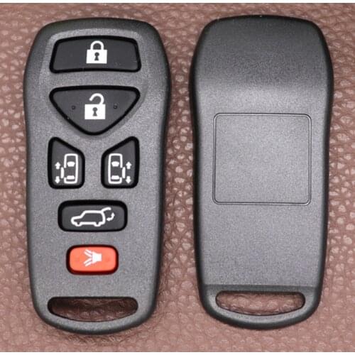 DAKATU 5+1 6 Button Remote Smart Car Key Shell Case Fob for Nissan Armada Frontier Quest Titan Murano Pathfinder Xterra